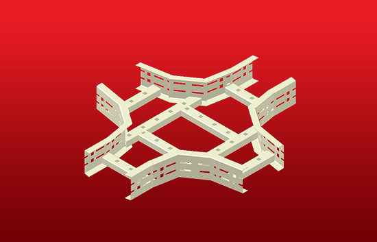 Flat 4Way Equal Intersection for Cable Ladder